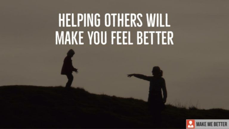 helping others will make you Live better