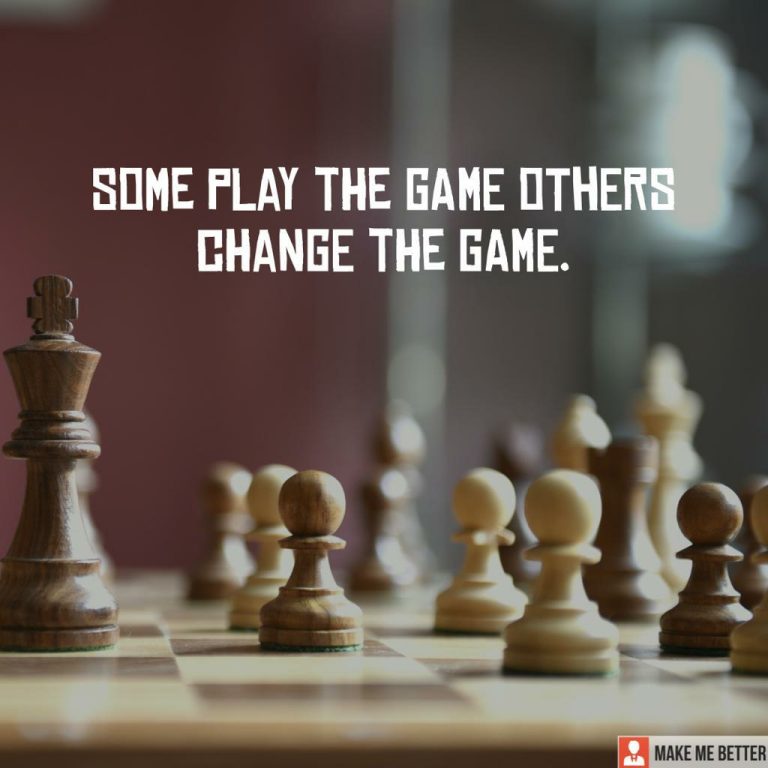 Some play the game others change the game. Some play the game others change the game.