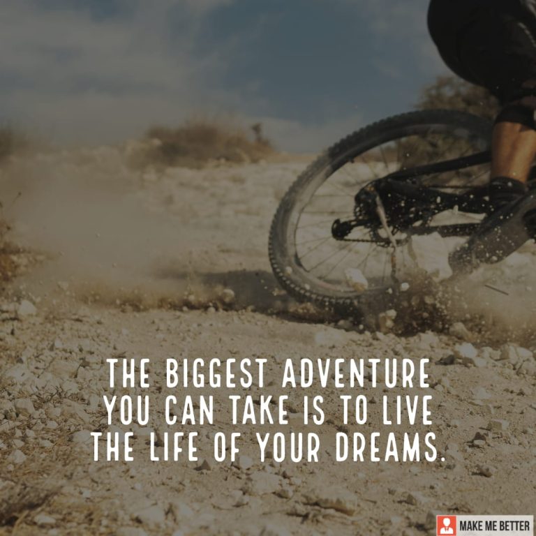 The biggest adventure you can take is to live the life of your dreams.