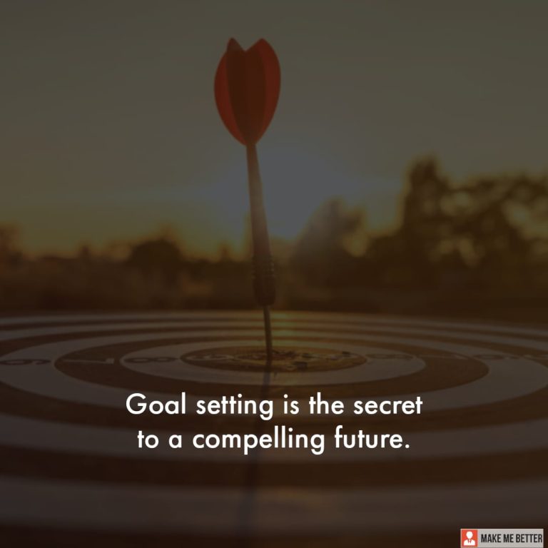 Goal setting is the secret to a compelling future. Goal setting is the secret to a compelling future.